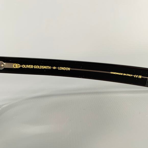 OLIVER GOLDSMITH Black Grey Acetate Sunglasses - Picture 6 of 8